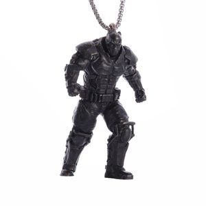 Cyber Superhero Dark Knight Fighter Anime Comics Streetwear Pendant & 60cm Chain